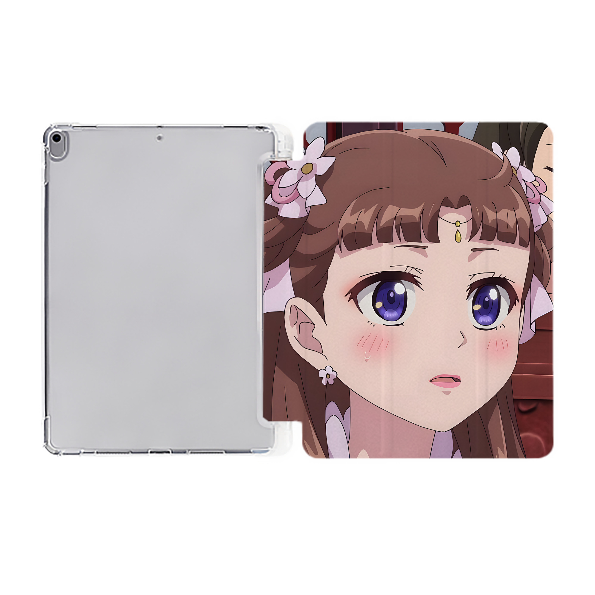 （画像用） 薬屋のひとりごと The Apothecary Diaries IPad ケース ペン収納付き 三つ折りスタンド PUレザー×シリコン 対応機種9.5/10.5/10.9インチ